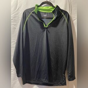 Zone Pro Men's Lightweight Black Jacket with Neon Green Trim
